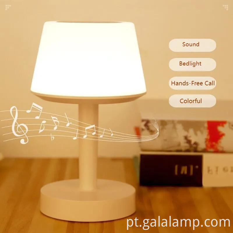 Alto -falante Bluetooth colorido com controle de toque e lâmpada